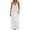 White, variant on longantii Casual Dresses for Women Sleeveless Backless Cami Dress V Neck Spaghetti Strap Flowy Beach Summer Loose Vacation Maxi Sundress Black XL