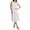 White, variant on Women's La Cera 1286G 100% Cotton Woven Sleeveless Long Nightgown (White S)