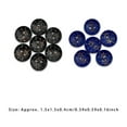 thumbnail image 3 of Jumpingount 100 piezas de botones de madera, pintura de flores de agujeros, manualidades DIY para manualidades Accesorios de disfraces Negro Jumpingount AP010255-01, 3 of 6
