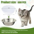 thumbnail image 3 of 600 count Large Pet Disposable Feeding Bowls Liner    Bowls Small Paper Dish Paper Liner for Small Dogs Cats Dish Wet  Feeding Station(White,Classic), 3 of 7