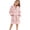 P51 Pink, variant on Tfken Girls Pajamas Robe Bowknot Graphic Sleepwear Long Sleeve Hooded Bathrobe With Pockets Loungewear Homewear Casual Winter Nightwear Toddler Classic Clothes Size 9-10 Years