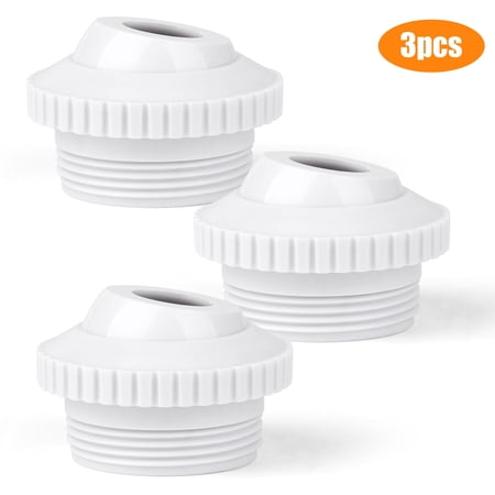 3pcs Pool Jet Nozzles Replacement, EEEkit 3/4" Directional Flow Eyeball Return Inlet Fittings for Swimming Pool Spa
