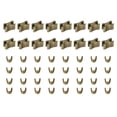 thumbnail image 1 of Unique Bargains Bronze Tone Zipper Slider Retainers with Top Stoppers & Bottom Stops (16 Sets), 1 of 6