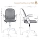 thumbnail image 2 of MAGMALIFE Silla de Oficina Natti Ergonómica con Respaldo de Malla Transpirable, Altura e Inclinación Ajustables, Reposabrazos Abatibles 90°, Ruedas 360° Silenciosas y Base Reforzada, Soporta 150 kg, 2 of 8