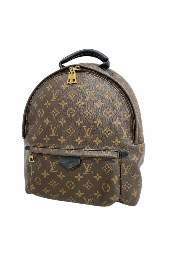 Pre-Owned Louis Vuitton Monogram Palm Springs Backpack MM M41561 Brown/Black Women's...