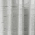 thumbnail image 5 of Mainstays Woven Stripe Sheer Tab Top Curtain, Single Panel, Silver, 50" W x 63" L, 5 of 6