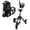 Black, variant on Caddymatic Golf 360 Degree SwivelEase 3 Wheel Folding Golf Cart Black/Red