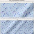 thumbnail image 2 of Soimoi Blue Cotton Cambric Fabric Unicorn & Rainbow Nature Print Fabric by Yard 42 Inch Wide, 2 of 7