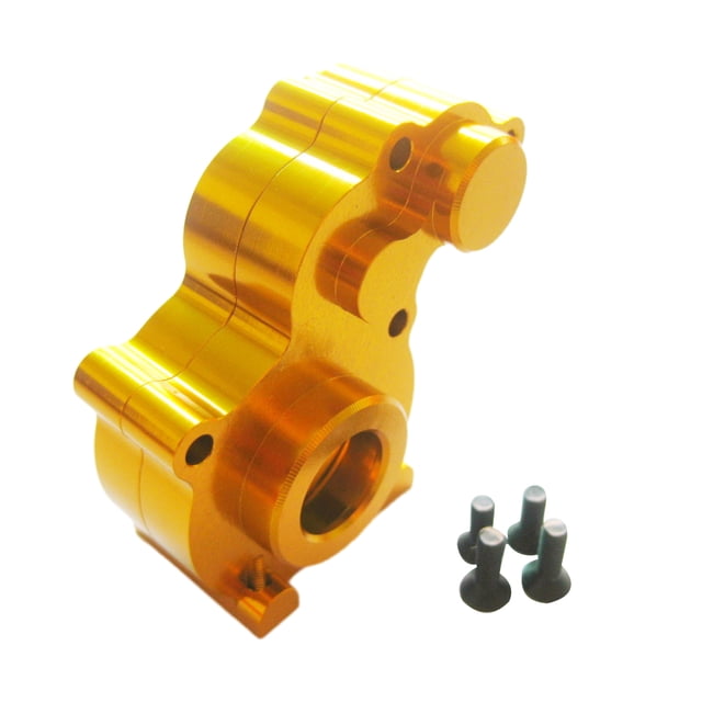 maskred Aluminum Alloy Center Gear Box Case Shell For 1/10 AXIAL SCX10 Crawler Vibrant Aluminum Alloy Gear Golden 1Set