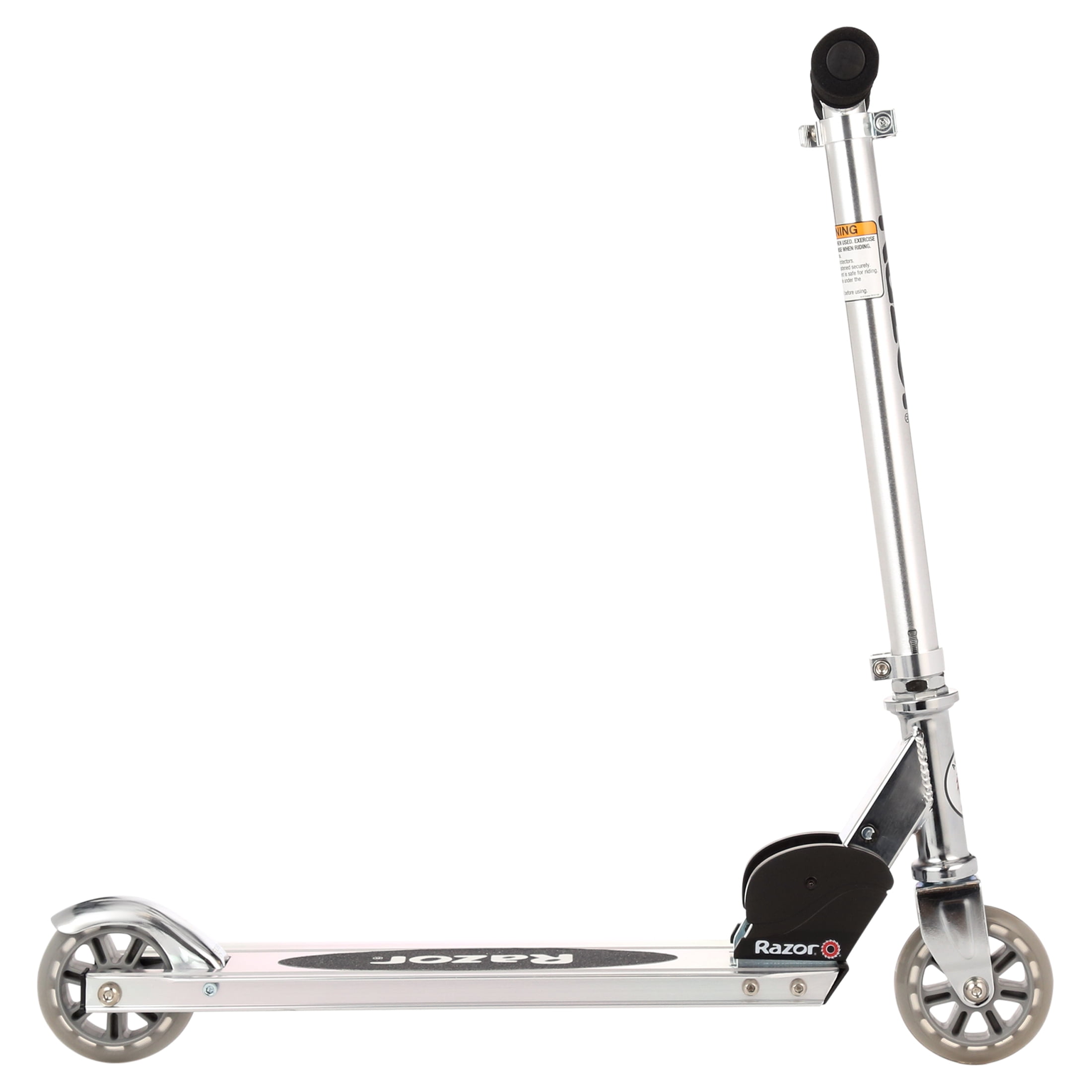 Razor A Kick Scooter for Kids - Clear, Lightweight, Foldable, Aluminum Frame, for Child Ages 5+.