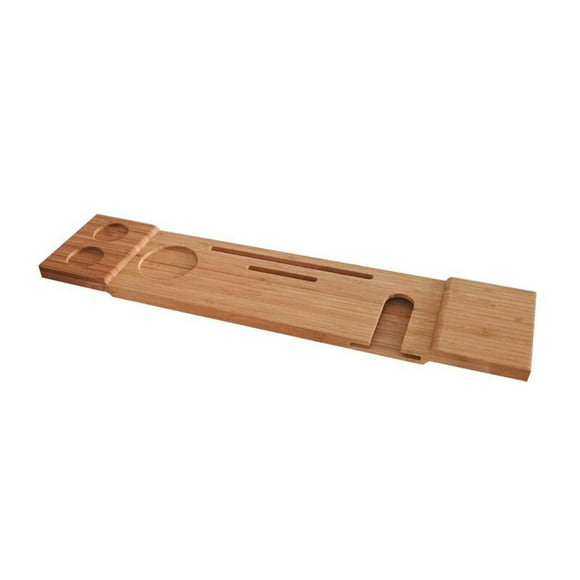 Zootealy Bathtub Caddy Tray Bamboo Spa Bathtub Caddy Organizer Book Wine Tablet Towel Holder Reading Rack Nonslip Bottom Spa Bath tub Tray
