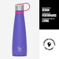 thumbnail image 2 of S'ip by S'well Vacuum Insulated Stainless Steel Water Bottle, Purple Dusk, 15 oz, 2 of 8