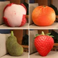 thumbnail image 4 of Jouet en Peluche Fruits Réalistes 35-55 cm Simulation Pomme Melon D\'eau Citron Litchi Ango Fraise Ananas Durian Coussin Rembourré, 4 of 5