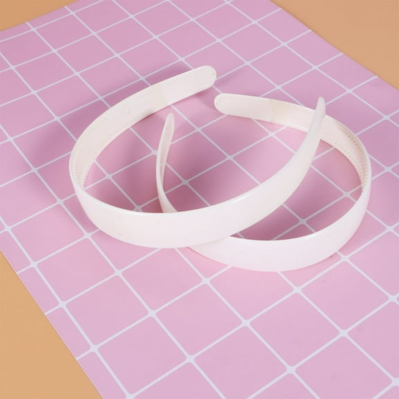FOLOYORI Plastic Headbands 20Pcs Wide for Women's Hair Accessories White