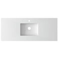 thumbnail image 2 of Laviva 313SQ1HSS-54-MW 54 in. Forever VIVA Stone Solid Surface Countertop Bathroom Vanity with Integrated Sink, Matte White, 2 of 3