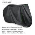 thumbnail image 3 of Bike Cover for Bike, Mountain Road Bike Rain Cover 67 x 23.6 x 33.4 Inch with Lock Hole Outdoor Waterproof Dustproof Rain Sun UV Protection (Black), 3 of 5
