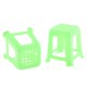 thumbnail image 5 of Taburete Apilable en Miniatura de 2 Piezas Sillas Taburete Taburete para 1:12 Decoración Hugo Dollhouse Stool, 5 of 6