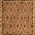 thumbnail image 1 of Ahgly Company Indoor Square Oriental Brown Traditional Area Rugs, 3' Square, 1 of 4