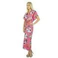 thumbnail image 2 of Bimba Women Long Cotton Kaftan Floral Night Wear Classic Caftan Dress, 2 of 5