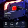 thumbnail image 3 of Bicicleta solar Luz trasera impermeable Road Road Bike Luz trasera 30 lm Bicicleta Trasero trasero Luz de 600 mAh Accesorios de seguridad de conducción, 3 of 9