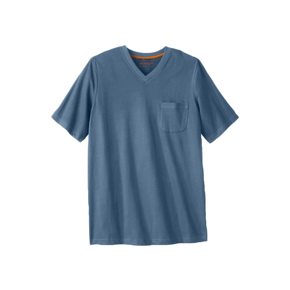Boulder Creek By Kingsize Men's Big & Tall  Heavyweight Pocket V-Neck Tee