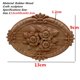 thumbnail image 2 of Flower tallado Apliques de madera natural for muebles Muebles sin pintar Molduras de madera Descalen Estatuilla decorativa, 2 of 7
