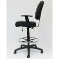 thumbnail image 6 of Scranton & Co Modern Faux Leather Swivel Drafting Stool in Black, 6 of 6