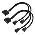 thumbnail image 1 of Cooling Fan Converter Cable, 22AWG Fan Adapter Cable Stable Durable 15Pin To 2x4Pin  For Office For Home, 1 of 8
