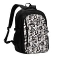 thumbnail image 1 of Balery Lilies Flowers Mochila con carga USB para hombre y mujer - Mochila impermeable y antirrobo para laptop con puerto USB para viajes, trabajo, 1 of 7