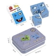 thumbnail image 1 of Bloques de construcción de cubos de Rubik con expresión que cambian de cara, caja de hierro, juguetes de batalla para niños, juego de mesa entre padres e hijos, juguetes de nivel de desafío de madera, 1 of 6