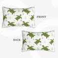 thumbnail image 2 of Lsque Cute Turtle Pattern Pillow Case – Soft & Cozy Throw Pillow Cover, Hypoallergenic Cushion Case for Sleeping Women with Envelope Closure-16"x24", 2 of 6