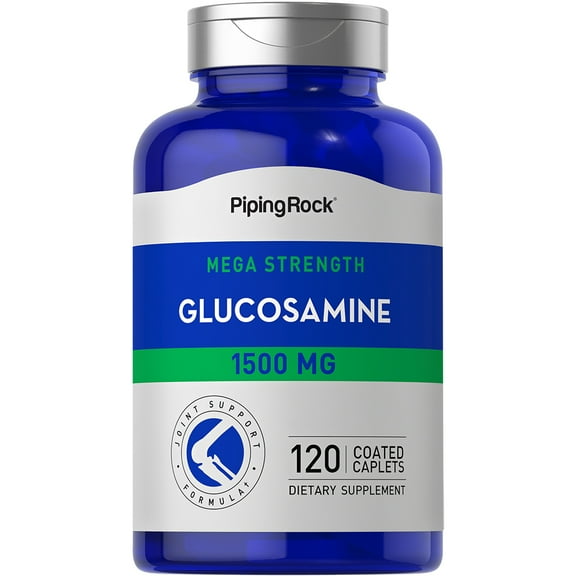 Glucosamine HCL 1500mg | 120 Caplets | Mega Strength | by Piping Rock