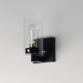thumbnail image 3 of 12401CLBKSBR Maxim Lighting Pinn - 1 Light Wall Sconce-8.25 Inches Tall and 4.75 Inches Wide-Black/Satin Brass Finish, 3 of 4