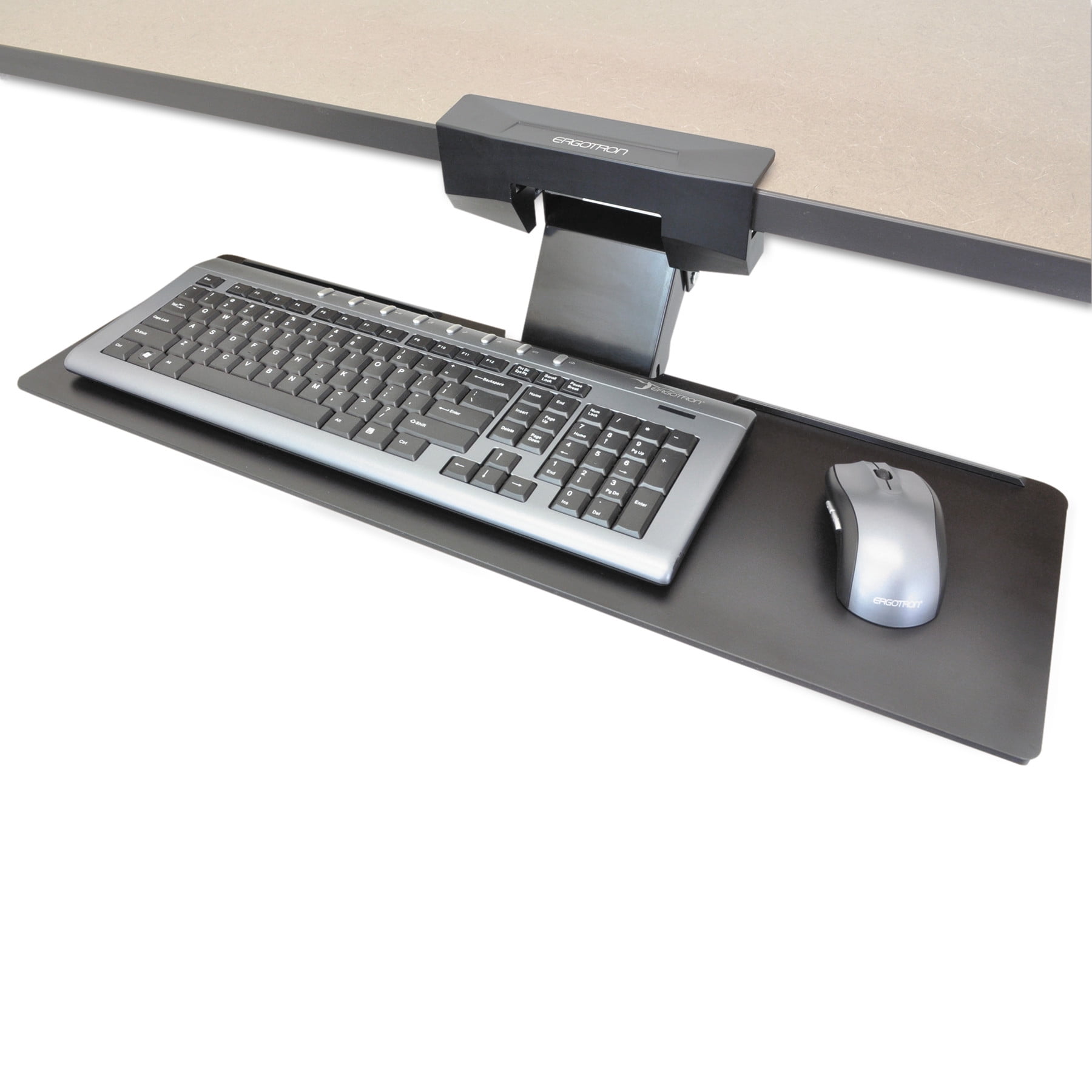 Ergotron Neo-Flex Adjustable Ergonomic Arm Underdesk Mount Keyboard Tray, Black