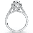 thumbnail image 2 of Pompeii 1 3/4Ct Diamond & Moissanite Halo Engagement Ring in 10k Gold (G/H,I1), 2 of 5