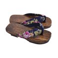 thumbnail image 3 of Paulownia Children Clogs Baby Slippers COS Student Clogs Flops Size 18-26 Navy, 3 of 8