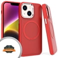 thumbnail image 2 of Xpression Cover for Apple iPhone 14 Plus 6.7" Magnetic Hybrid Compatible with MagSafe Slim Fit Matte Hard PC + TPU Shockproof Phone Case - Red, 2 of 9