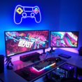thumbnail image 2 of Game Controller Neon Sign, Gamepad Shape LED Neon Lights for Gaming Room Bedroom Wall Art Decor, Led Night Lights, 2 of 5