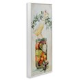 thumbnail image 3 of Stupell Industries Charming Goose on Vegetable Jar Animals & Insects Painting White Framed Art Print Wall Art, 13 x 30, 3 of 9