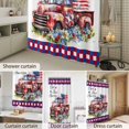 thumbnail image 4 of Bathroom Shower Curtain Vintage Red Truck Flower Waterproof Shower Curtains with Hooks, 4th of July USA Flag Buffalo Plaid Bath Curtains Bathtub Curtain Home Decor 36x72in, 4 of 9