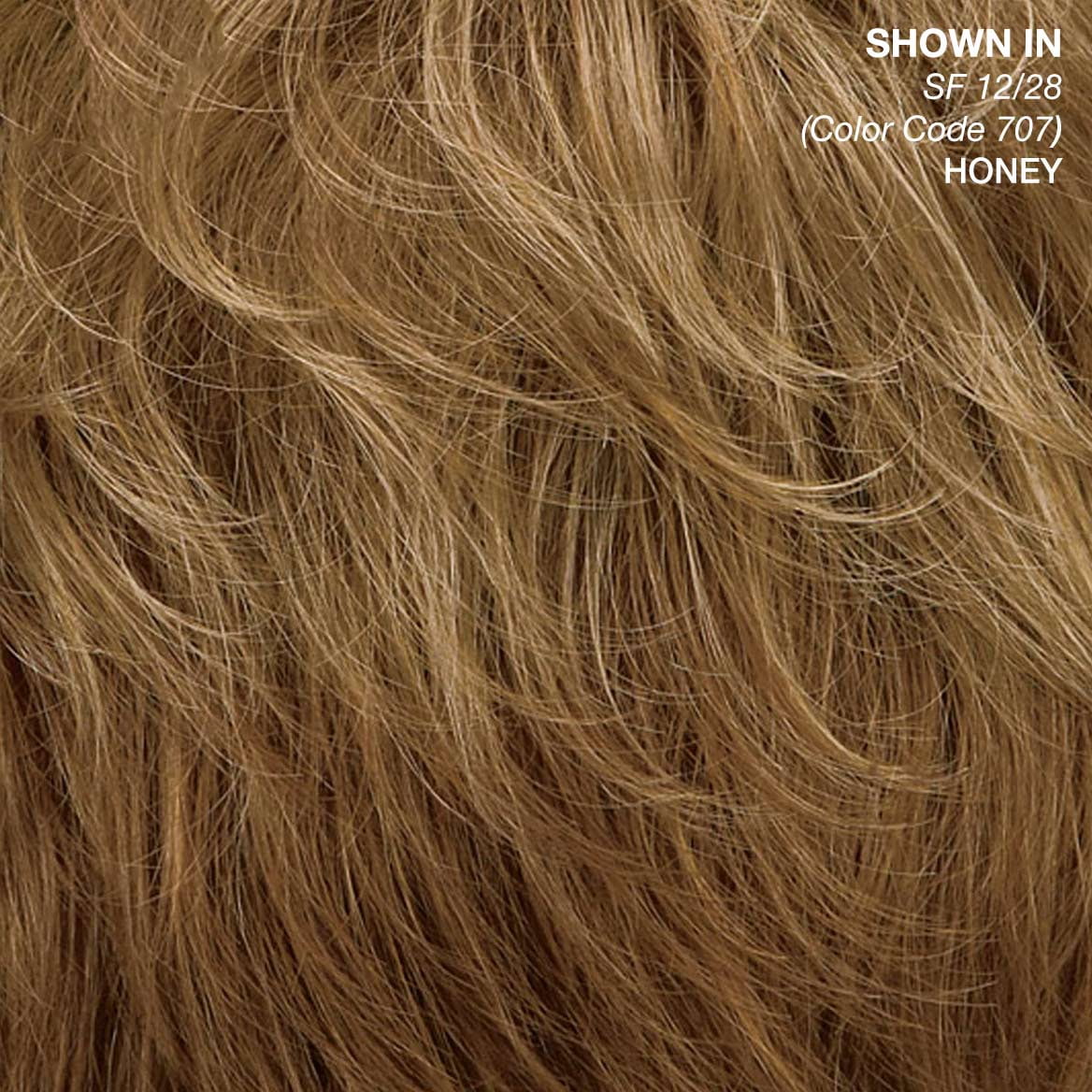 Meryl WhisperLite Wig by Paula Young - Stylish Mid-Length Bob Wig with Face-Framing Layers Of Loose Barrel Curls / Multi-tonal Shades of Blonde, Silver, Brown, and Red