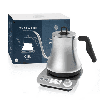 OXO Brew Gooseneck Electric Kettle – Hot Water Kettle, Pour  Over Coffee & Tea Kettle, Adjustable Temperature, Built-In Brew Timer,  Stainless Steel, 1L​: Home & Kitchen