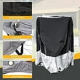 thumbnail image 5 of Lilypelle Adult Tricycle Trike Cover with Lock Hole & Storage Bag, 3 Wheeled Bike Cover, Bicycle/Motorcycle Storage Cover, 75"Lx30"Wx44"H，Black & Silver, 5 of 10