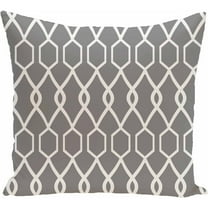 Simply Daisy 16" x 16" Charleston Geometric Print Pillow, Grey