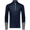 thumbnail image 3 of Russell Athletic 401PSM Men's Hybrid Pullover, 3XL, NAVY/STEEL, 3 of 5