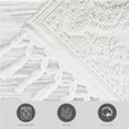 thumbnail image 2 of Jean Pierre Ricardo Cotton Fringe 17 x 31 in. Bath Rug, White, 2 of 9