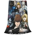 thumbnail image 4 of Death Note Cartoon Printing Throw Blanket, All Seasons Flannel Fleece Blanket, Soft & Warm Plush Blankets for Couch Sofa Bed Camping Travel, 40"x30", 4 of 9