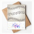 thumbnail image 1 of Elegant Black Music 5-le Staff Welcome Back Greeting Cards Envelopes Blank, 1 of 3