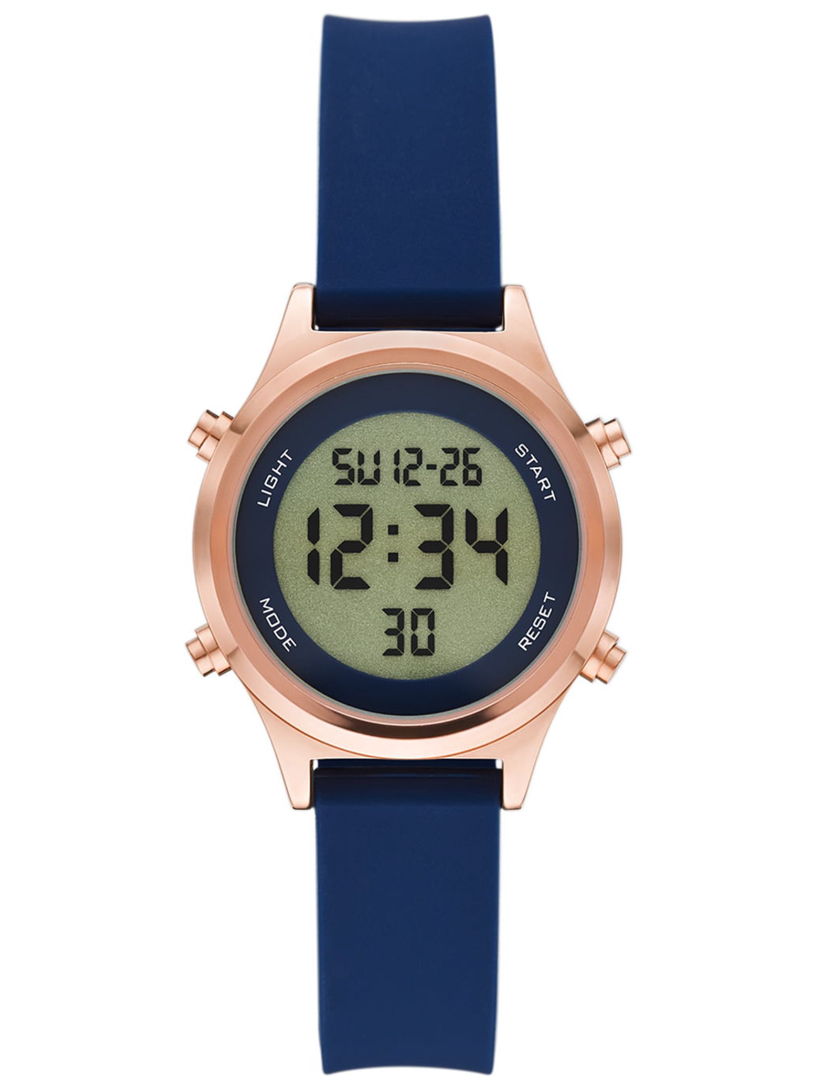 Time and Tru Women's Rose Gold Digital Watch