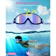 thumbnail image 3 of 2 Pack Kids Swim Goggles with Nose Cover for 3-12 Anti-UV Anti-Fog Pool Water Swimming Goggles Boys Girls Youth Toddler, 3 of 7